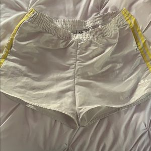 White adidas limited addition shorts